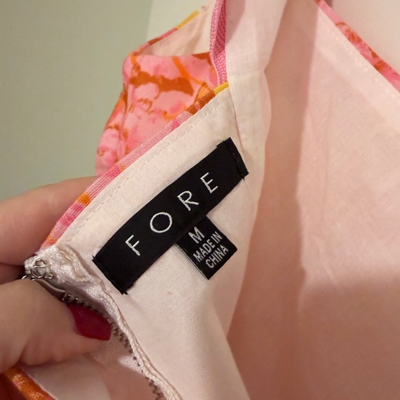 Red Dress Boutique Floral Pink and Orange Skirt Set - Picture 7 of 10